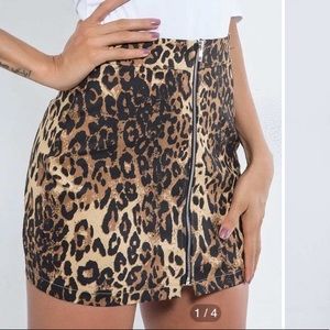 cheetah print skirt
